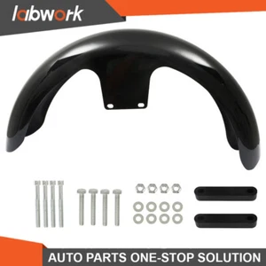 Labwork 19" Wrap Front Fender For Touring Electra Road Glide Bagger Vivid Black - Picture 1 of 19