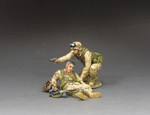 KING & COUNTRY BLACK HAWK DOWN BHD018 GUARDABOSQUES DEL EJÉRCITO DE EE. UU. NINGÚN HOMBRE SE QUEDA ATRÁS - Imagen 1 de 8
