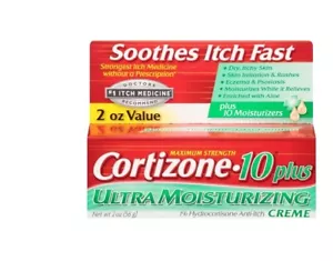 Cortizone 10 Plus Ultra Moisturizing, Maximum Strength, Anti-Itch Cream, 2 oz - Picture 1 of 1