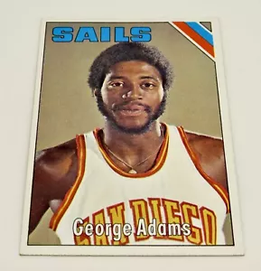 George Adams 1975 San Diego SAILS Forward Topps #264 ABA Basketball Card - Picture 1 of 2
