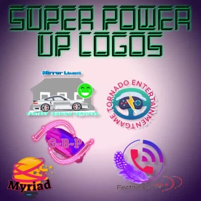 Modern Logo Design Package - Super Power Up Logos - 12 Month Revisions - Image 1 of 4