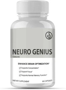 Neuro Genius Advanced Cognitive Support Supplement to uplock Brain Potential - Picture 1 of 2