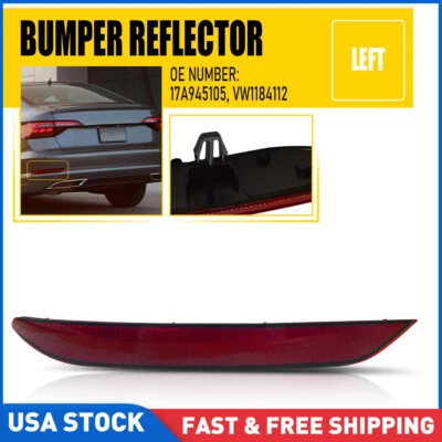 Reflector de parachoques trasero lado izquierdo para Volkswagen Jetta 2019-2021 VW1184112 EE. UU. Foto 1 de 4
