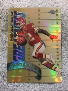 1998 Topps Chrome MARCUS ALLEN Measure Of Greatness Refractor  Chiefs - Picture 1 of 3