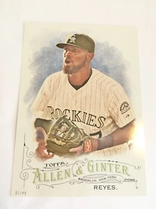 2016 Topps Allen & Ginter Jumbo 5x7 Jose Reyes Rockies 116 #’d 03/49 - Picture 1 of 1