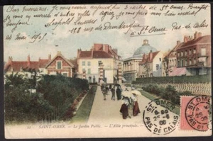 2481 FRANCIA A CHILE POSTAL 1905 SAN OMER, PAS DE CALAIS - SANTIAGO - Imagen 1 de 2
