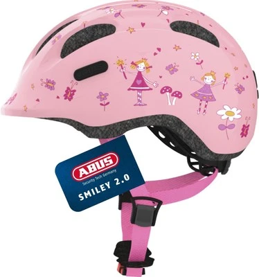 ABUS Kinderhelm Smiley 2.0 Größe S - Robuster Fahrradhelm für Mädchen und Jungs