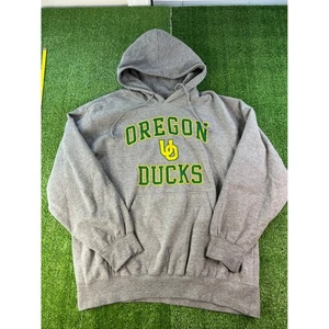 Oregon Ducks Gray Hoodie Sweatshirt Pullover Hooded NCAA College Apparel XL - Picture 1 of 5