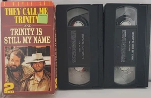 They Call Me Trinity And Trinity Is Still My Name 2 VHS Movie Set 1994 - Picture 1 of 5