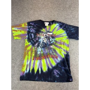 Vintage Disney Twilight Zone Tower of Terror Tie Dye T Shirt Boys Medium Y2K - Picture 1 of 5