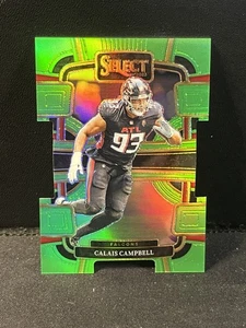 2023 Panini Select - Concourse Calais Campbell #5 Neon Green Prizm Die-Cut /599 - Picture 1 of 7
