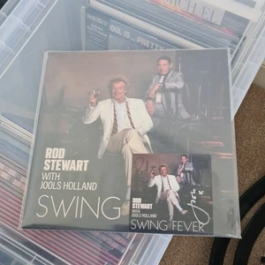Rod Stewart & Jools Holland - SIGNED 12" VINYL LP SWING FEVER - Picture 1 of 3