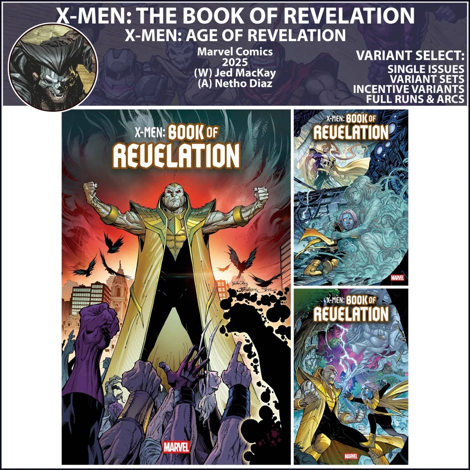 Book of Revelation - X-Men: Age of Revelation (2025) #1 2 3 Marvel COVER SELECT