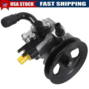 Power Steering Pump with Pulley for 2010-2011 Hyundai Accent 06-11 Kia Rio Rio5 - Picture 1 of 7