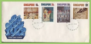 Singapore 1972 Contemporary Art set on First Day Cover - Picture 1 of 1