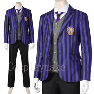 Wednesday 2 Cosplay The Addams Family Nevermore Academy uniform Student uniform - Picture 1 of 17