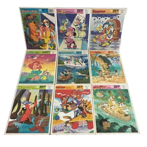 Vintage Golden Frame-Tray Puzzles Lot of 9 Assorted All Disney - Picture 1 of 6