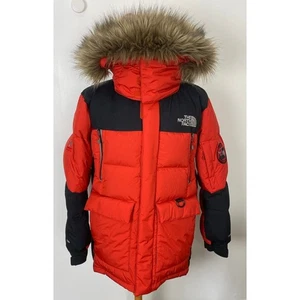 Men The North Face 700 Summit Series Asgard puffer down fur hooded jacket coat - Picture 1 of 9