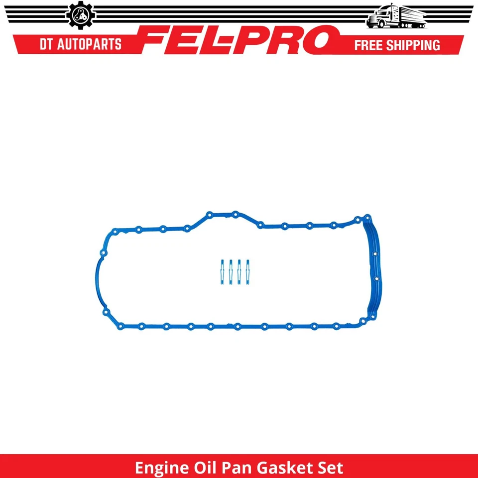 For 1997-2006 Jeep TJ 4.0L L6 Engine Oil Pan Gasket Set Fel-Pro 1998 1999 2000 - Image 1 of 1
