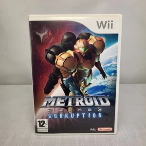 Metroid Prime 3 Corruption - Gioco Nintendo Wii con libretto istruzioni originale UK - Foto 1 di 9