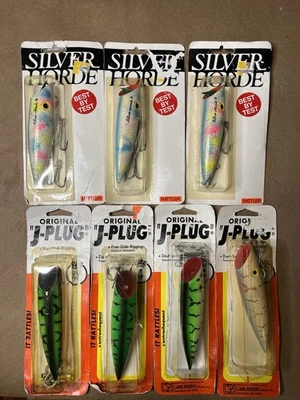 Luhr Jensen J-plug & Silver Horde Baits Lures X 7 NIP - Image 1 of 2
