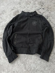 VTG y2k SEXY WASHED TRASHED ZIP HOODIE 90S - Picture 1 of 9