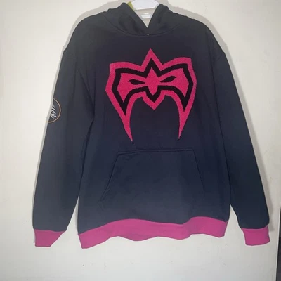 WWE Ultimate Warrior Chenille Pullover Sudadera con Capucha Negra Adulto Talla XL Foto 1 de 4