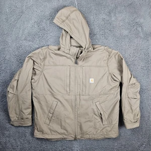 Chaqueta Carhartt Para Hombres XL Arenisca Columpio Completo Con Capucha Ropa de Trabajo Utilidad Duradera - Imagen 1 de 14