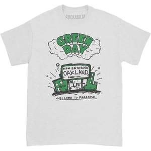 T-shirt uomo Green Day Welcome to Paradise slim fit grande bianca - Foto 1 di 1