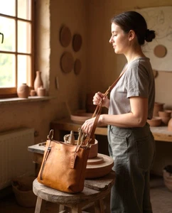 Rowallan Of Scotland kleine Umhängetasche Leder Honigfarben mit verstellbarem Riemen 2810 - Bild 1 von 6