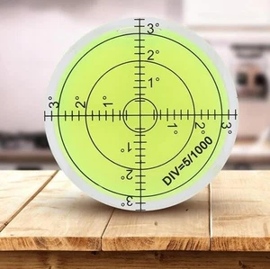 Neu Praktische Horizontale Blase 60 mm Bulls Eye Wasserwaage 1 Stück Rund Groß - Photo 1/9