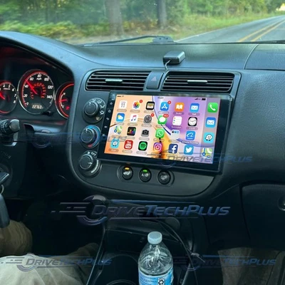 9" Pantalla Carplay Android Radio estéreo de coche para Honda Civic 2000-2005 Foto 1 de 4