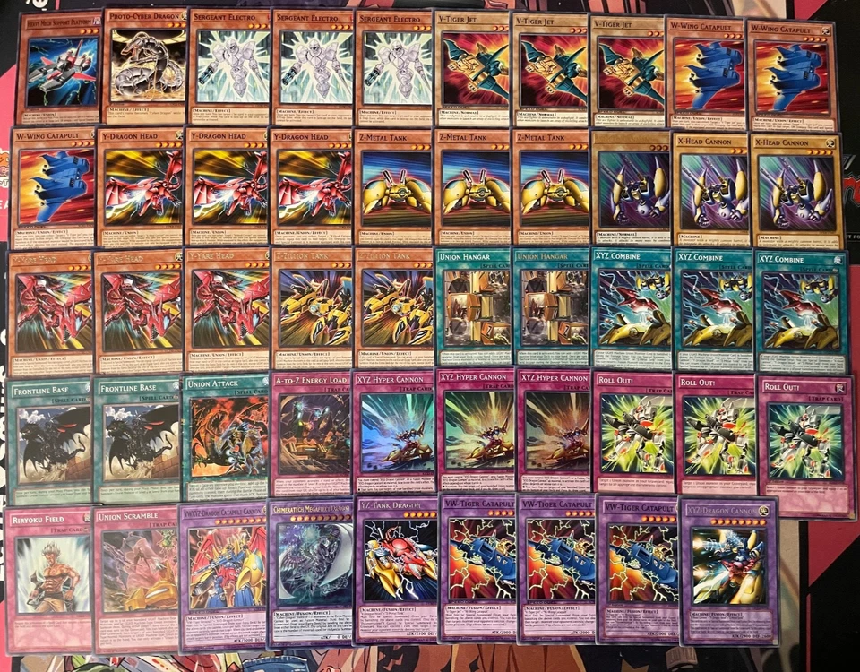 YUGIOH - XYZ DRAGON CANNON DECK - HYPER, VWXYZ CATAPULT, TANK, UNION HANGAR ~ - Image 1 of 1