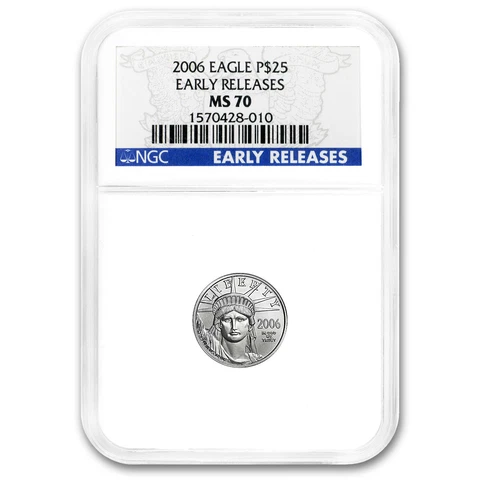 2006 1/4 oz Platinum American Eagle MS-70 NGC (Early Releases) - SKU #60251 Cover