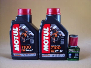 Motul 7100 5W40 Öl + Ölfilter YAMAHA YFZ450 alle Modelle ab Bj 2007 - Bild 1 von 1
