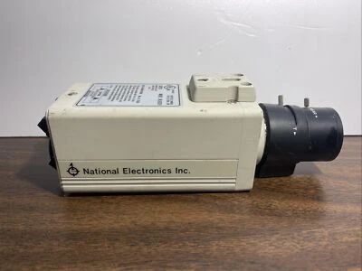 NATIONAL ELECTRONICS NL6024 B/W CCD CAMERA + CCTV 3.5-8.0mm LENS - Image 1 of 4