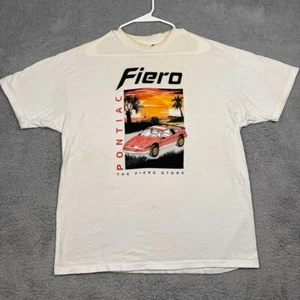 Vintage Pontiac Fiero Hemd Herren XL weiß The Fiero Store 90er Einzelnaht USA - Bild 1 von 11