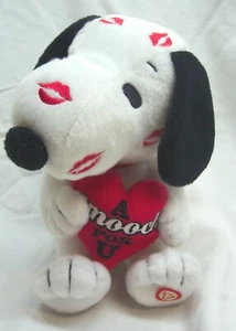 Hallmark Peanuts Gang "A SMOOCH FOR U" KISSING SNOOPY 7" Plush STUFFED ANIMAL - Picture 1 of 6