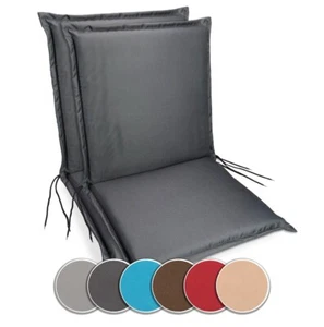 Niedriglehner Gartenstuhlauflage 100x50x9cm Stuhlkissen wasserdicht Outdoor - Bild 1 von 42