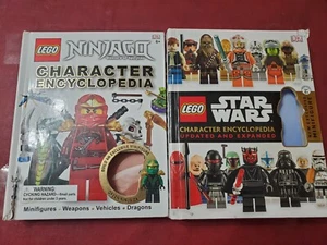 Lot Of 2 Lego Ninjago & Star Wars Character Encyclopedia Missing Figs 2012 2015 - Imagen 1 de 8