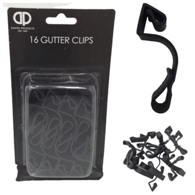 16 Christmas light Gutter Clips Hooks heavy duty String guttering clip Hang Hook - Image 1 of 4