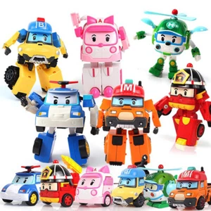 ROBOCAR POLI Transformation Toys Play Set (Set Of 6) (USA SELLER) - Picture 1 of 11