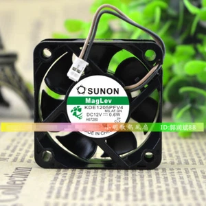 1 pcs SUNON KDE1205PFV4 12V 0.6W 5CM 5012 5015 Mute Fan - Picture 1 of 1
