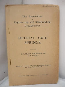 Helical Coil Springs - Engineering & Shipbuilding Draughtsmen - Whitehouse - Picture 1 of 5