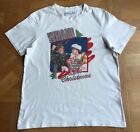 Christmas WHAM Logo By Primark White 100% Cotton T-shirt S excellent Condition