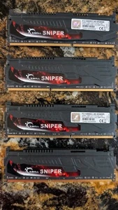 G.SKILL SNIPER F3-14900CL9D-8GBSR - 16 GB (4 X 4GB Kits) DDR3-1866 - PC3-14900 - Picture 1 of 3