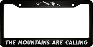 Marco de matrícula de coche de aluminio "The Mountains Are Calling" - Imagen 1 de 21