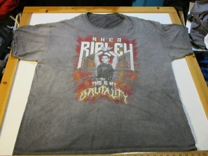 T-SHIRT RHEA RIPLEY THIS IS MY BRUTALITY WWE WRESTLING AUTENTICA TINTA 3XL RARA - Foto 1 di 8