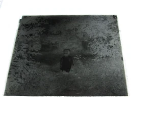 LATE 1800s or EARLY 1900s GLASS NEGATIVE, LITTLE GIRL AMONST TREES.   DARK?? - Picture 1 of 1