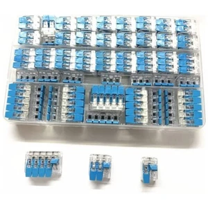 75 Pcs Lever Nut Assortment Splicing Connector Kit, Compact Splicing Connectors - Picture 1 of 5